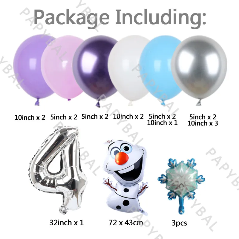 1 Набор фольгированные воздушные шары из мультфильма Холодное сердце | Дом и сад