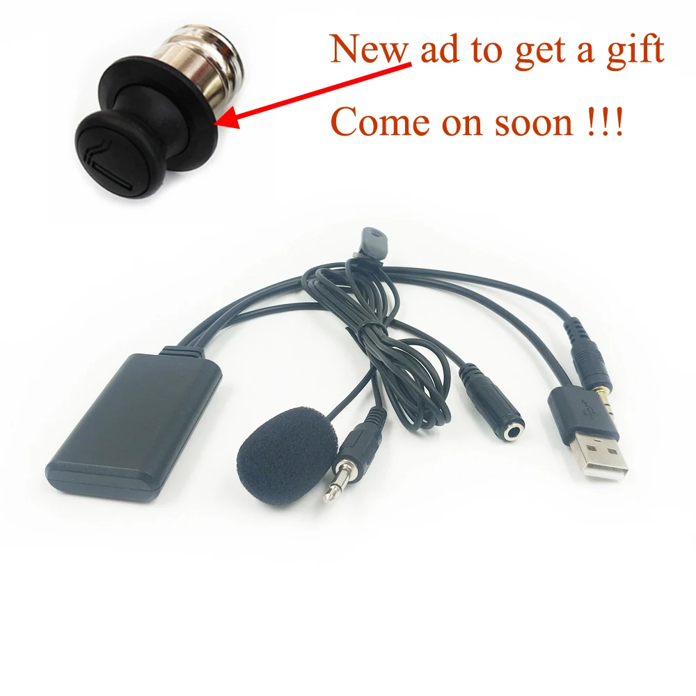 Адаптер для микрофона Автомобильный Bluetooth 5 0 AUX/AUX IN USB В/12 В Volkswagen BMW Hyundai|Кабели
