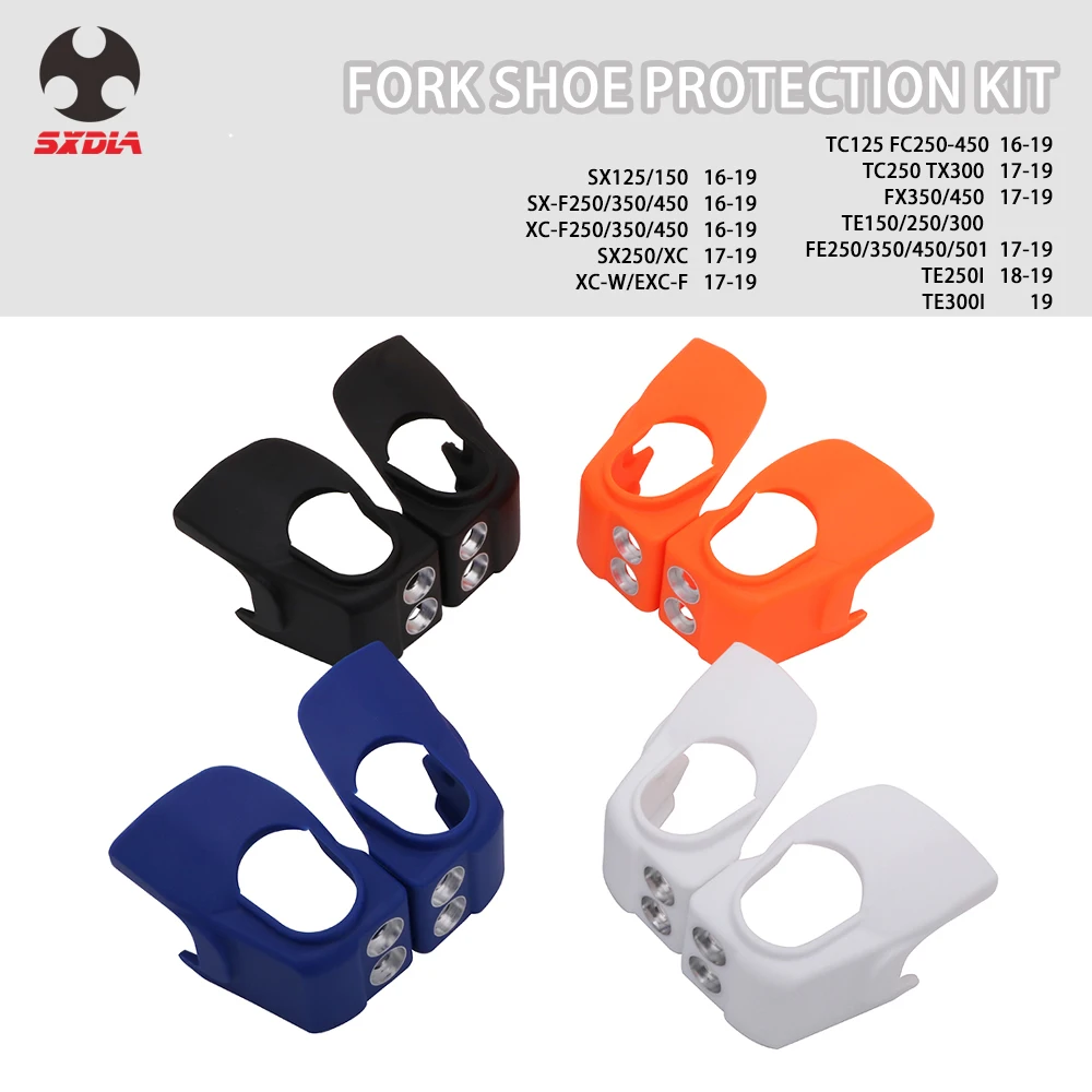Пара вилок для мотоцикла комплект защиты обуви Husqvarna FE 250 350 450 501FC TC KTM SX125 150 SX XC250 XCW