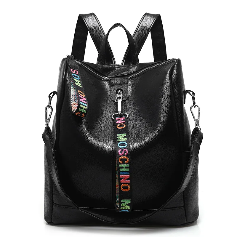 2019 Модный женский рюкзак из натуральной кожи высококачественный молодежный для