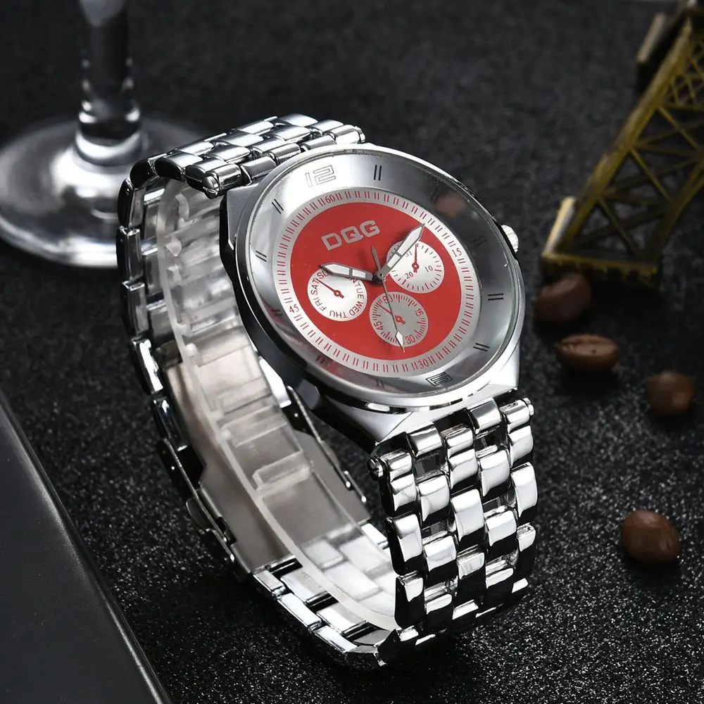 Часы мужские кварцевые круглые из нержавеющей стали |