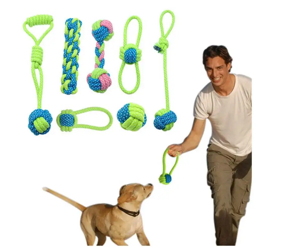 7 шт. 9 шт/набор собака игрушки для домашних животных собаки чистка зубов открытый