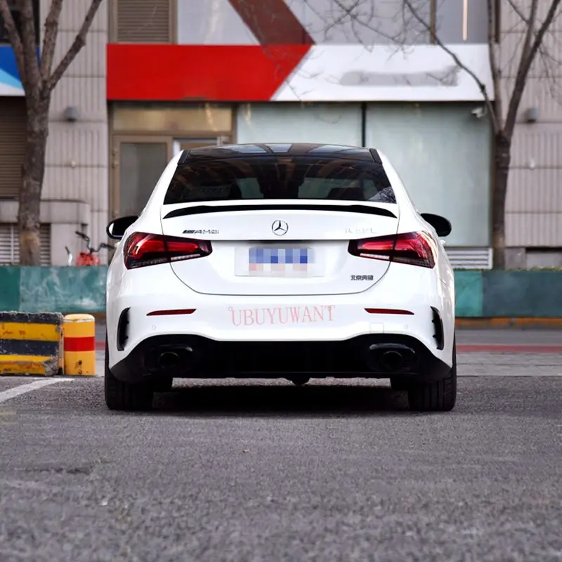 

EPFBSQPFor Mercedes-Benz W177 A Class A200L A200 A180 2019 2020 High Quality ABS Car Tail Wing Decoration Rear Trunk Spoiler