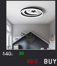 Chandelierrec, современный светодиодный потолочный светильник для детской комнаты, AC85~ 265 В, домашнее освещение, Светильники для детской спальни, потолочная лампа с Луной и звездой