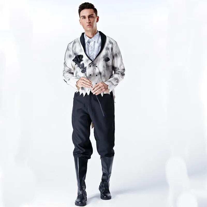 Костюм дьявола для женщин мужчин маскарада костюм трупа призрака невесты пара