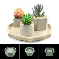 large flower pot silicone mold diy succulents concrete flower pot vase plaster cement mold clay mold candle holder mold