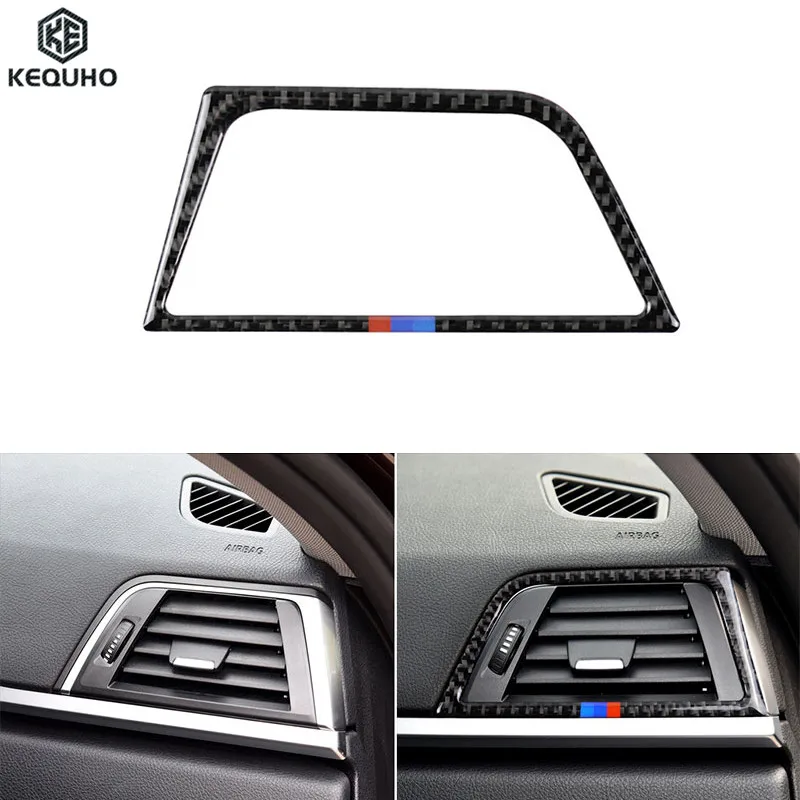 

For BMW 3 3GT Series F30 F34 2013-2015 Carbon Fiber Car Accessories Interior Co-pilot Air Outlet Decoration Cover Trim Sticker