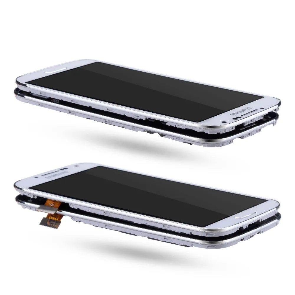 ЖК-дисплей для SAMSUNG S4, сенсорный ЖК-экран, дигитайзер для SAMSUNG Galaxy S4, ЖК-дисплей GT-i9505 i9500 i9505, синий, белый