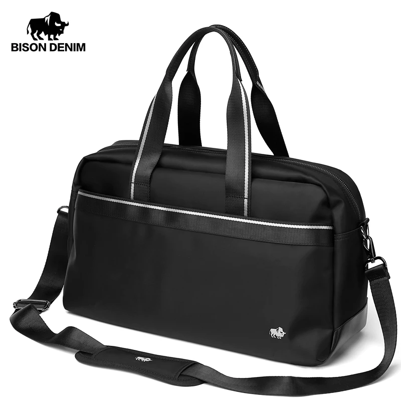 BISON DENIM многофункциональная дорожная сумка большая вместительность Мужская