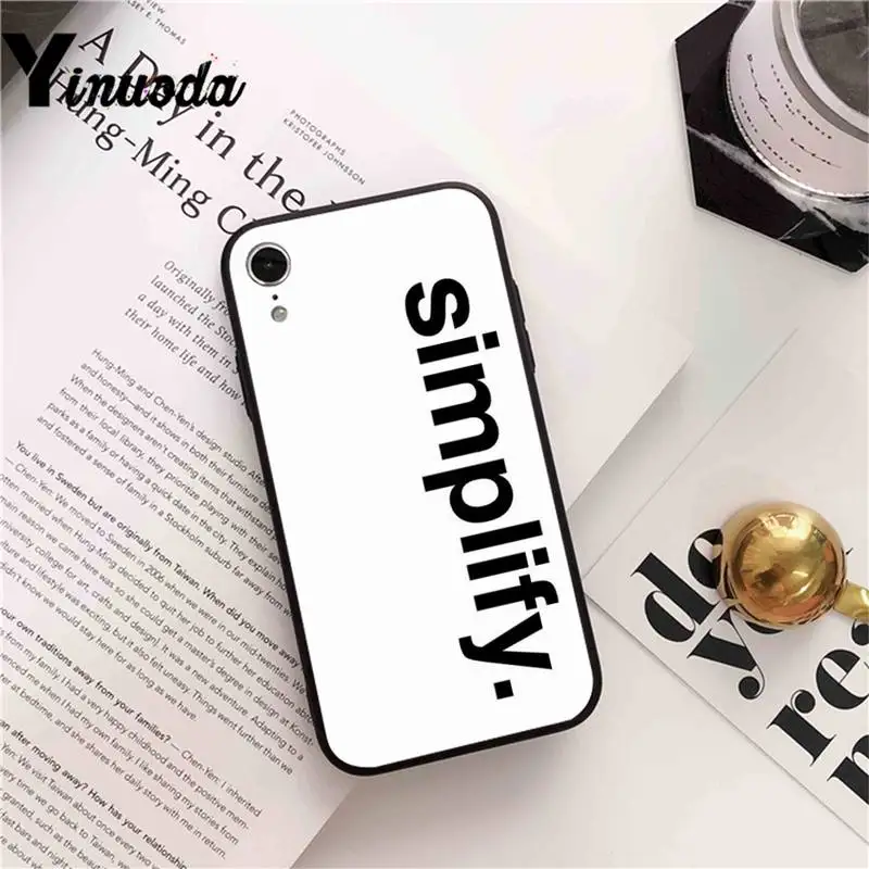 

Yinuoda Simple English word phrase about love Phone Case cover For iPhone X 8 7 6 6S Plus XS MAX 5 5S SE XR 11 12 Pro max coque