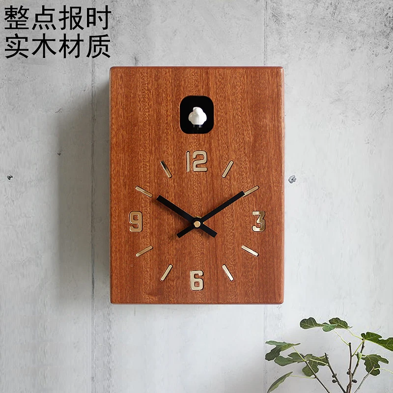 Nordic настенные часы с кукушкой маятником деревянный патрубок простые большие Vogue