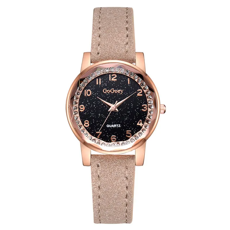 

Gogoey Women Watches Crystal Women Watches Leather Quartz Watches horloge dames Zegarki Damskie Byan Kol Saati reloj mujer