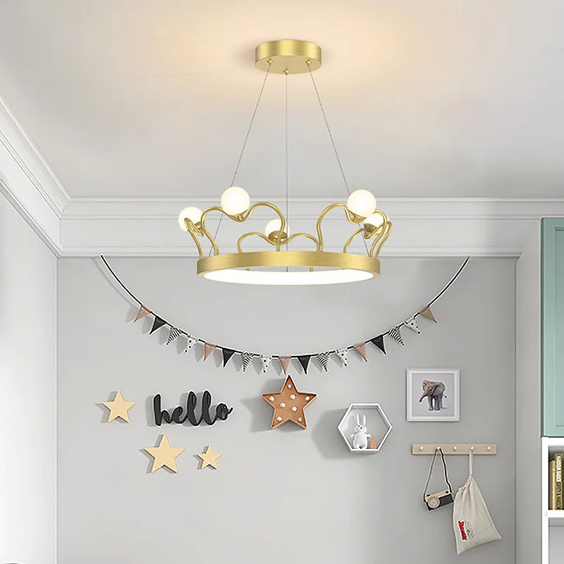 

decoration children's room Living room bedroom Modern led Chandelier Lights Home Crown indoor Ceiling Lamp Lighting Fixtures