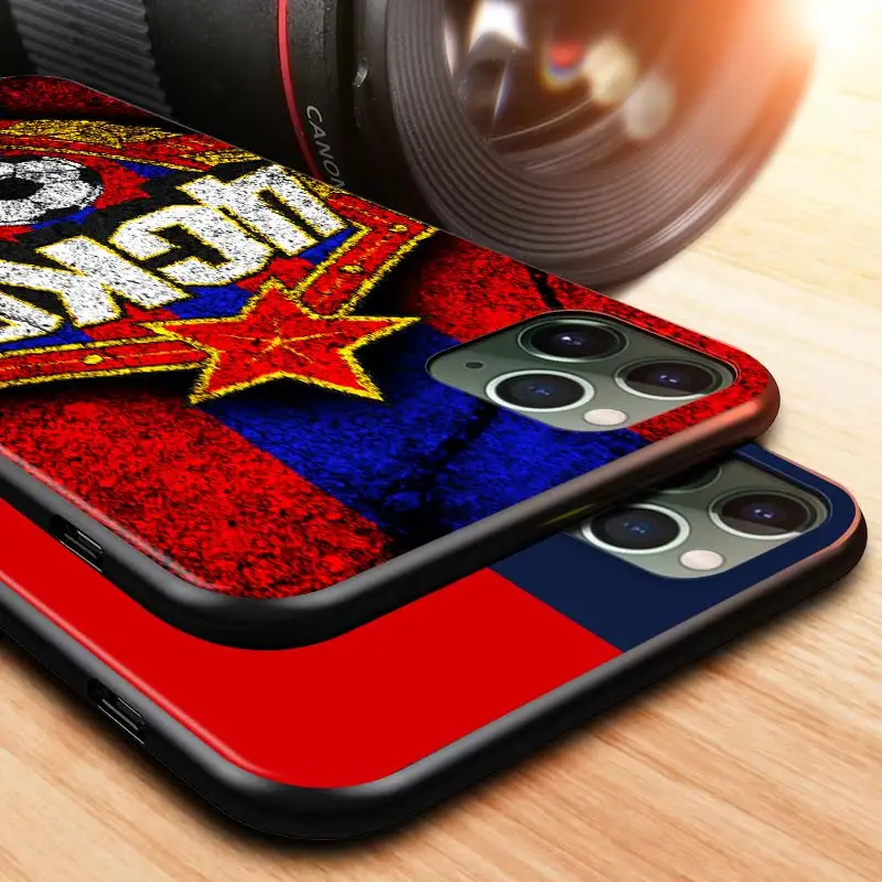 

Moscow Football Team For Apple iPhone 12 Pro Max Mini 11 Pro XS Max X XR 6S 6 7 8 Plus 5S SE2020 Black Phone Case