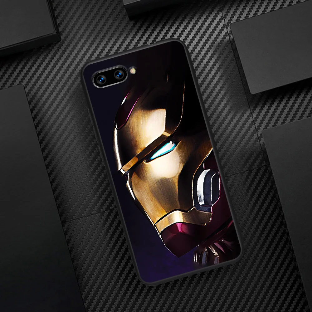 

Super Hero Irons Man Phone Case Cover Hull For HUAWEI Honor 6A 7A 7C 8 8A 8S 8x 9 9x 10 10i 20 Lite Pro black Cover Silicone