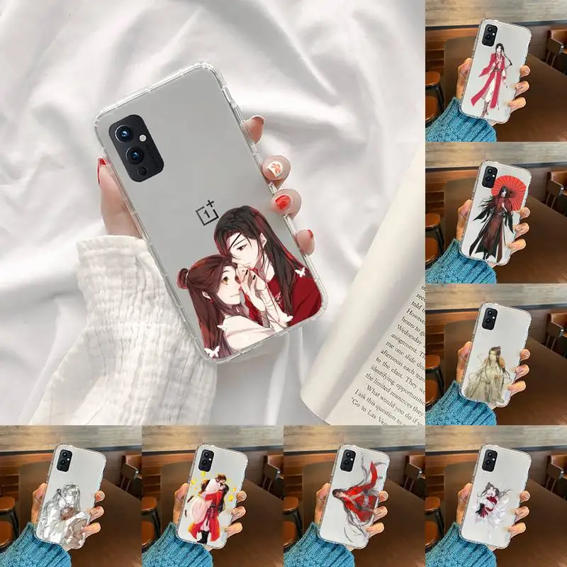 

Tian Guan Ci Fu anime Phone Case Transparent For OnePlus 9 8 7 7t 8t Oppo find X3 X2 reno5 Vivo X60 X50 Pro MeiZu 17 16XS