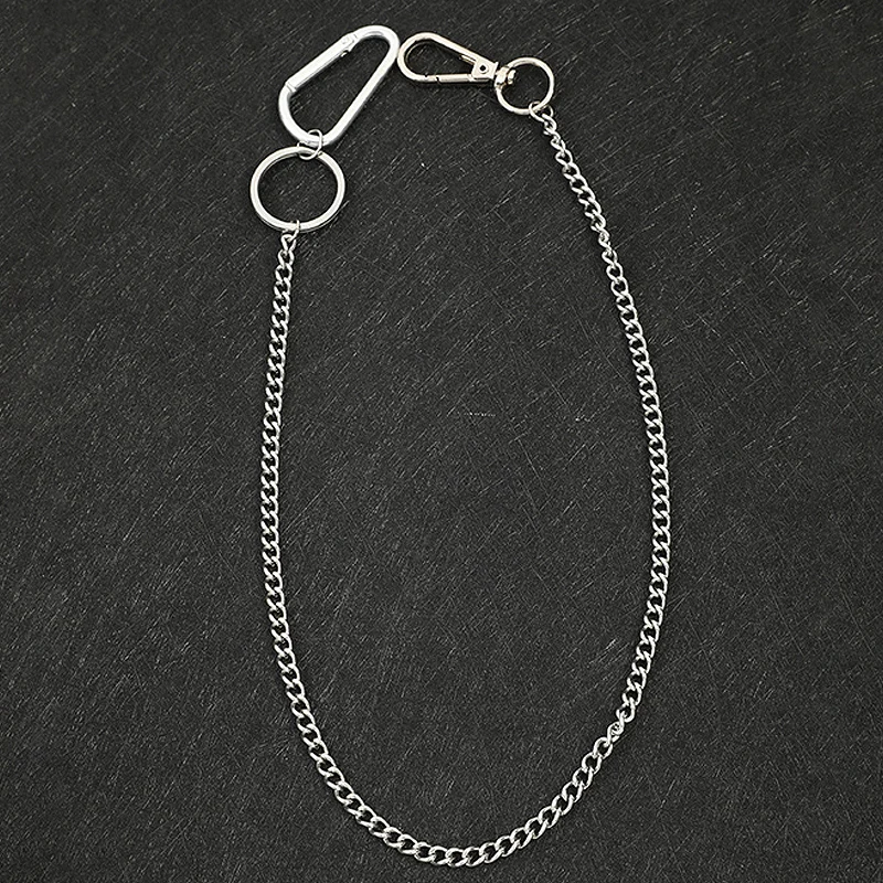 Длинные брюки хипстерские брелки в стиле панк стрит с большим кольцом для ключей