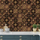 Черные, золотые, разноцветные чехлы для кухонных дверей, стеклянных столов, домашний декор, противоскользящие водонепроницаемые виниловые обои