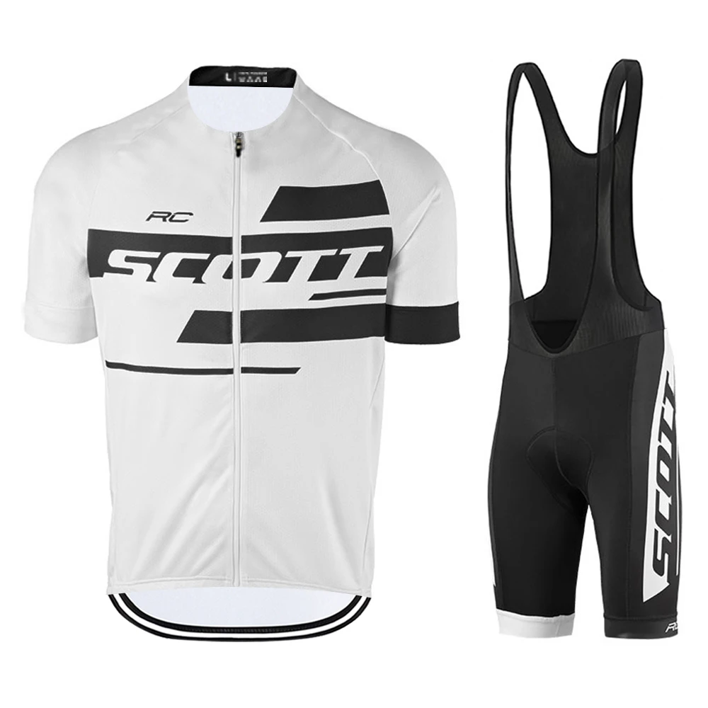 

2017 SCOTT Men's Summer Bicycle Team Short Sleeve Maillot Ciclismo Men's Cycling Jersey Summer breathable Cycling Clothing Sets