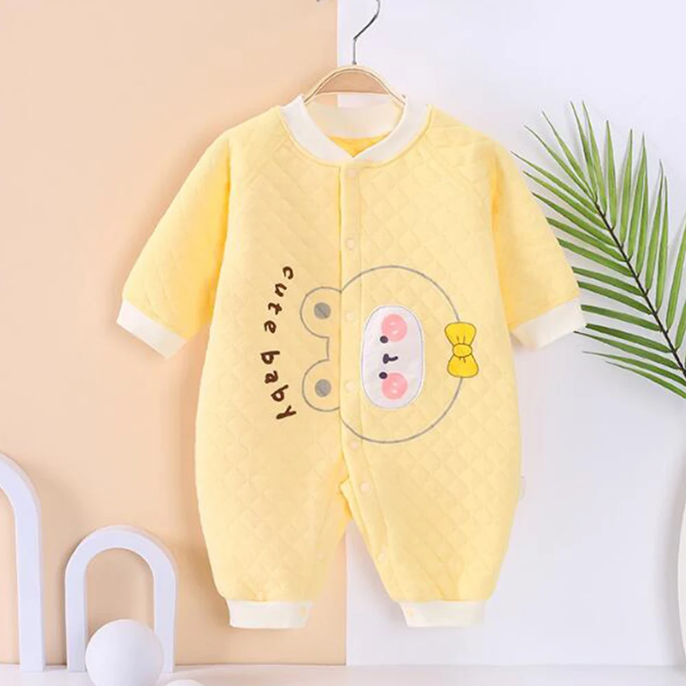 

New Arrival Baby Romper Long Sleeve Cotton Cartoon Spring Autumn Winter Warm Infant Boy Girl Clothes Newborn Onesies