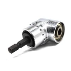 Магнитный угловой адаптер для отвертки, 14 дюйма, регулировка на 105 градусов, фланец большого пальца выключенная электрическая головка, дрель