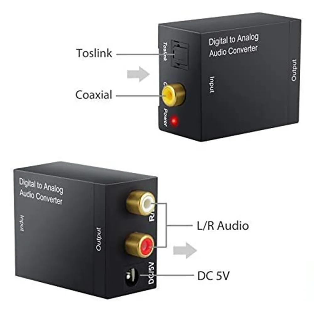 

Цифро-аналоговый аудио преобразователь оптический Волоконно-коаксиальный сигнал аналоговый DAC Spdif стерео разъем 3,5 мм 2 внешних декодера