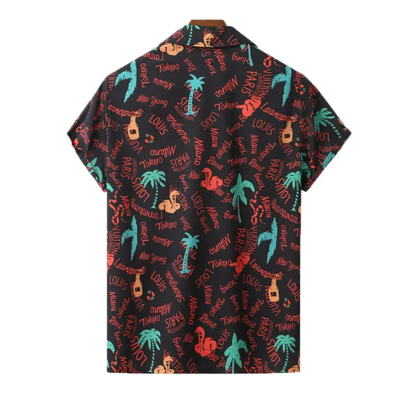 

Men's Hawaiian Shirts Floral Coconut Tree Surf Beach Summer Party Holiday Tops