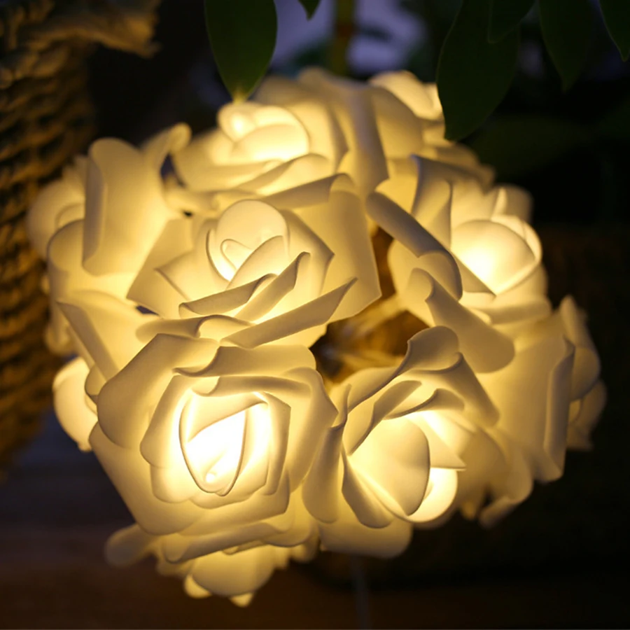 Розовая гирлянда светодиодный светильник s Рождественский Сказочный Свадебные