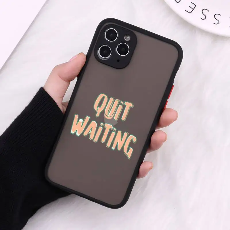 

Fashion smile face text sunshine Phone Case Matte Transparent for iPhone 7 8 11 12 s mini pro X XS XR MAX Plus cover funda