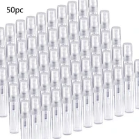 50pcs 2ml transparent mini perfume bottle atomized spray liquid container sample pen bottle small cosmetic packaging atomizer