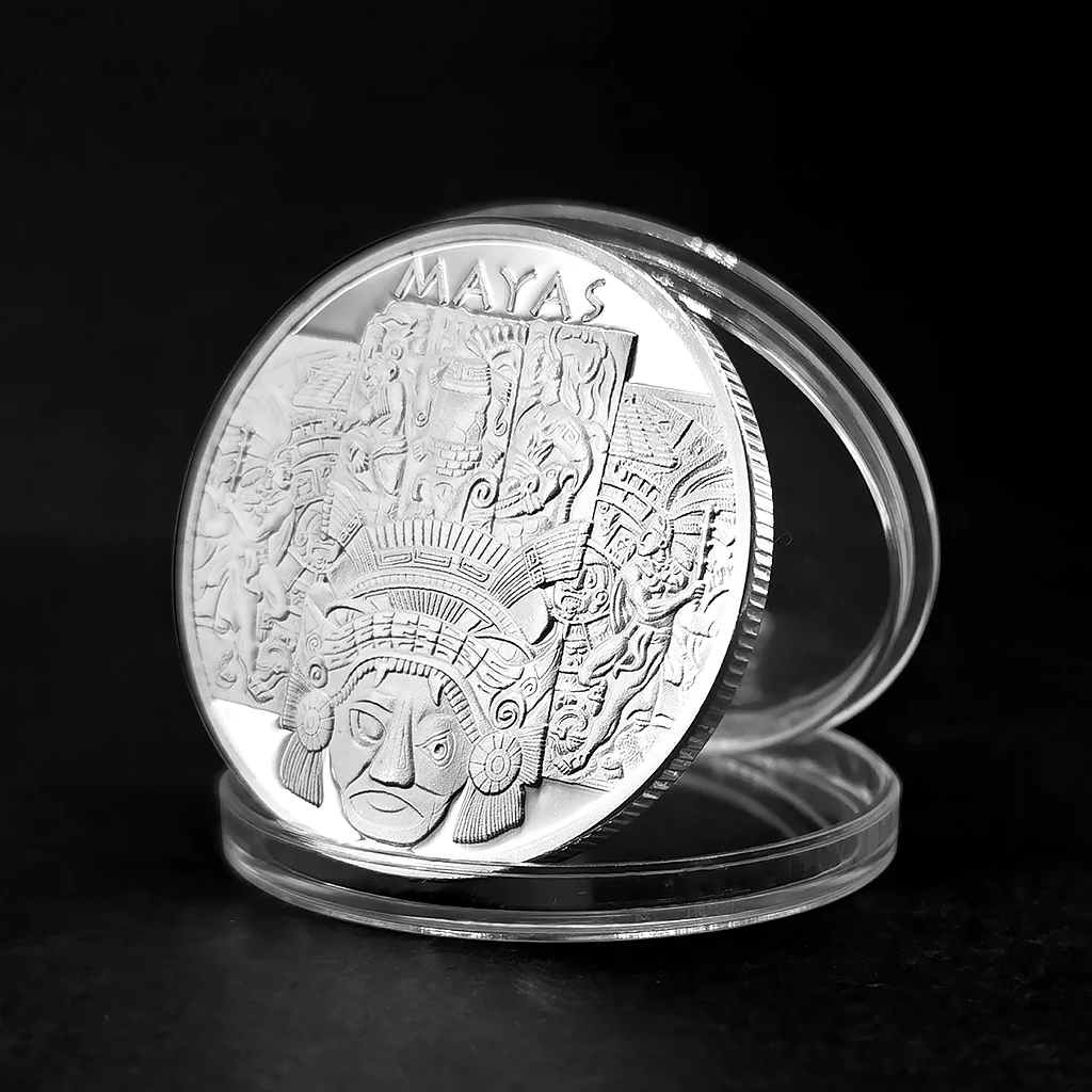 Новинка 2021 серебряные памятные монеты Maya мексиканская пирамида Ацтек календарь