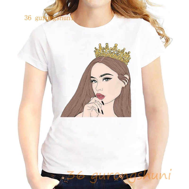

Queen Tops Graphic T Shirts Tees Cow Print Tshirt Goth T Shirt Women Grunge E Girl Aesthetic Clothes Streetwear Korean Styles