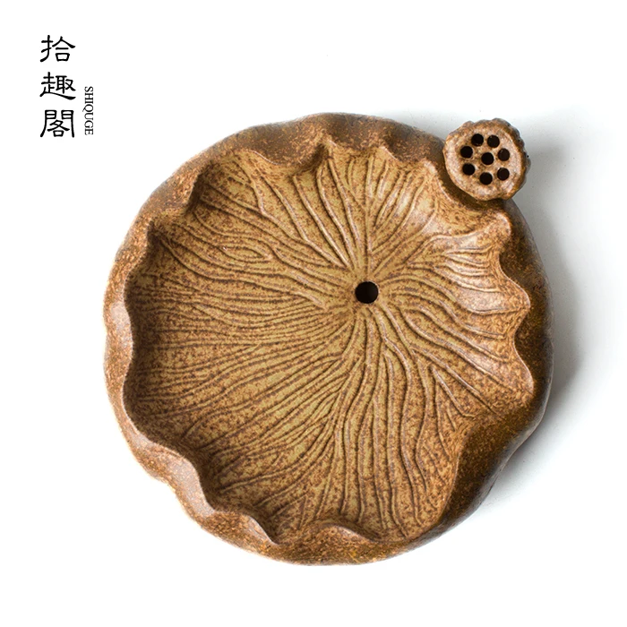 

★Handmade coarse clay POTS bearing ceramic dry bubble machine saucer water dry plate mat kung fu tea pot accessories