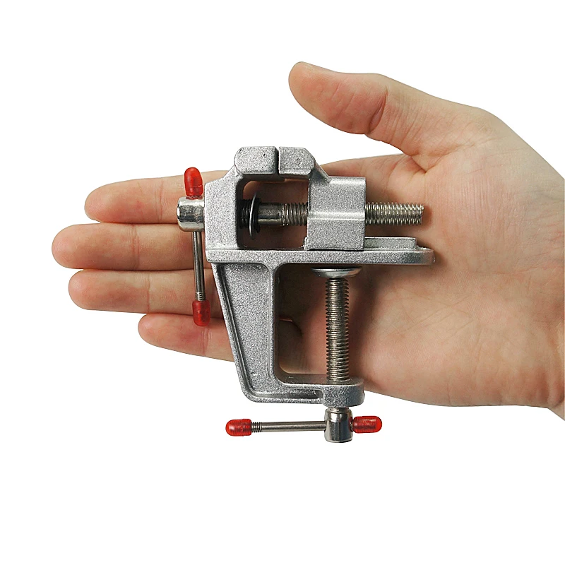 Алюминиевый миниатюрный небольшой зажим для хобби ювелира на настольной скамье
