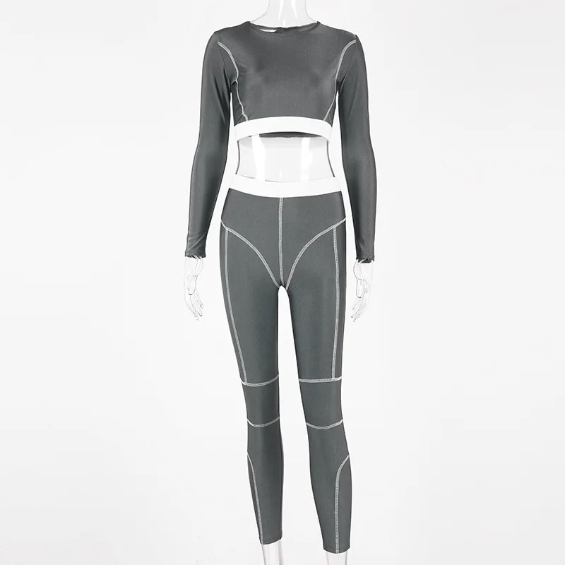 Женский спортивный костюм для занятий йогой бесшовные леггинсы с эффектом омбре