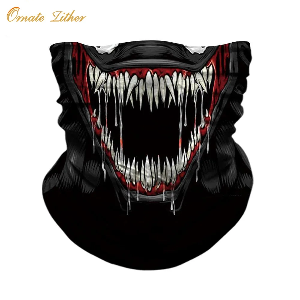 Лыжная Бандана Маска Venom 3D на заказ велосипедный шарф шейные гетры Спортивная
