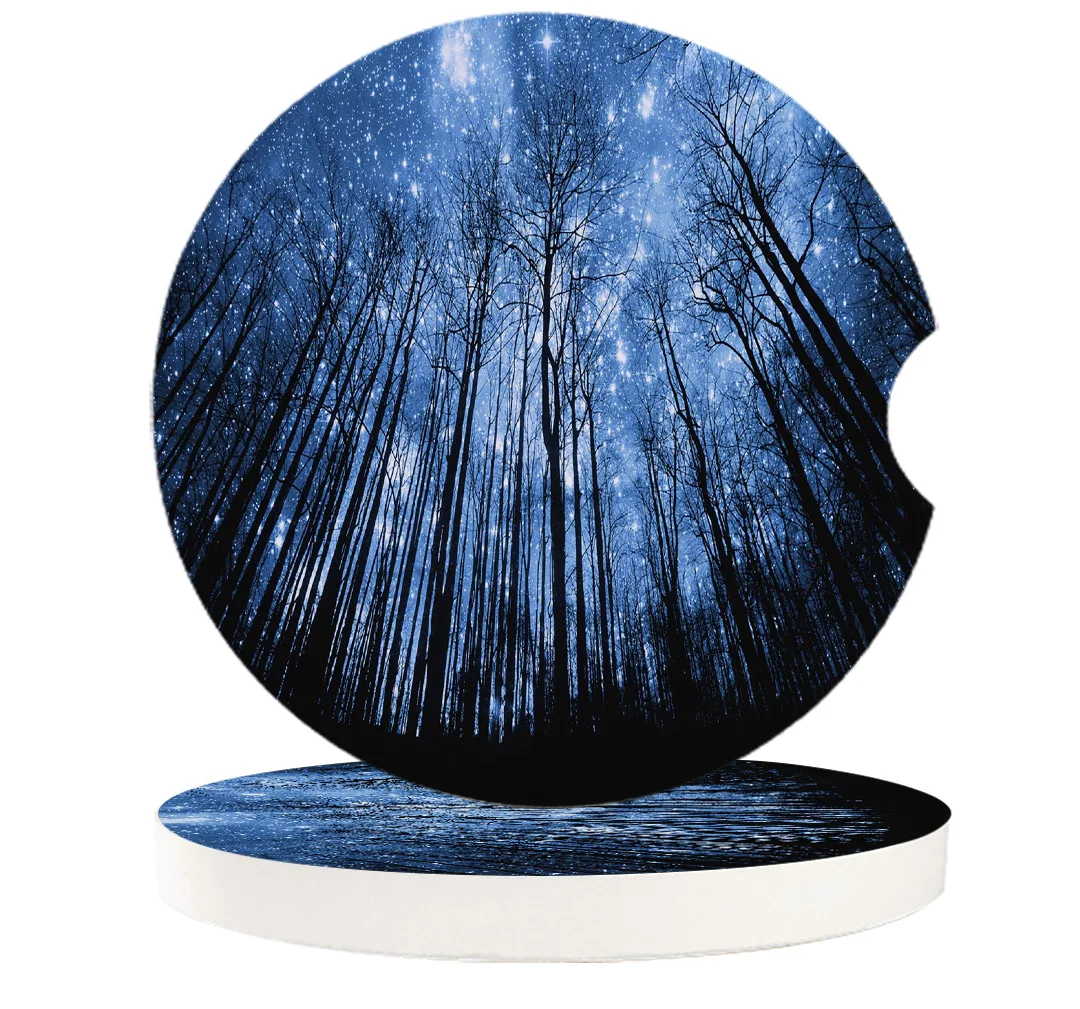 Маленькие автомобильные подставки для напитков впитывающие керамический камень