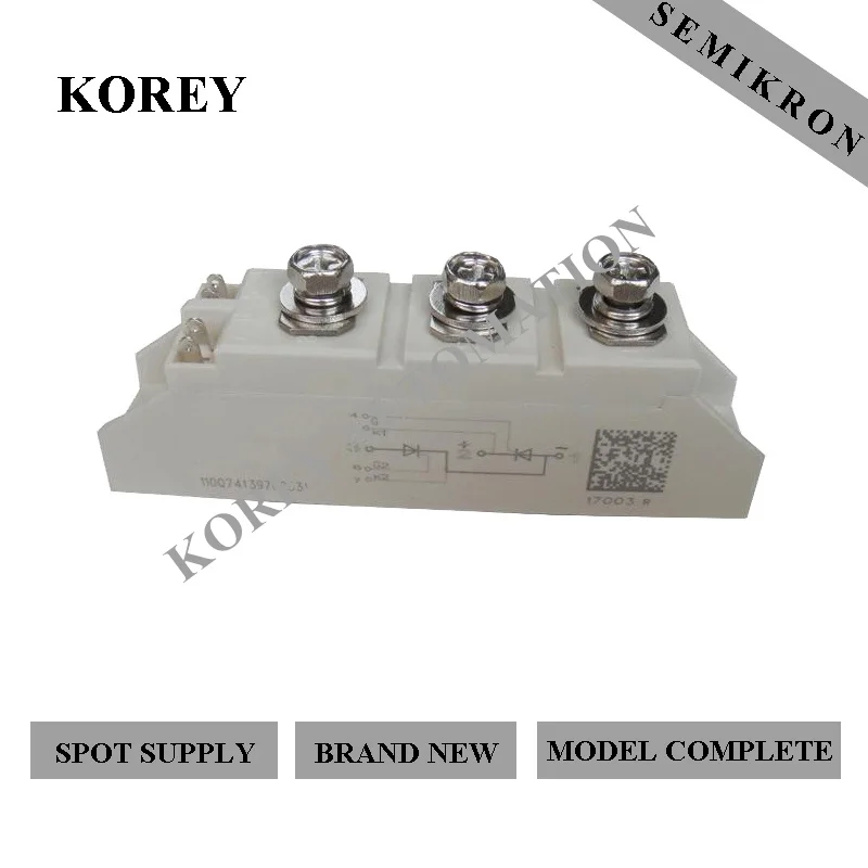 

Ready Stock Brand New 100% SEMIKRON Power Thyristor Module SKKL105/12E SKKL105/16E SKKL106/12E SKKL106/16E
