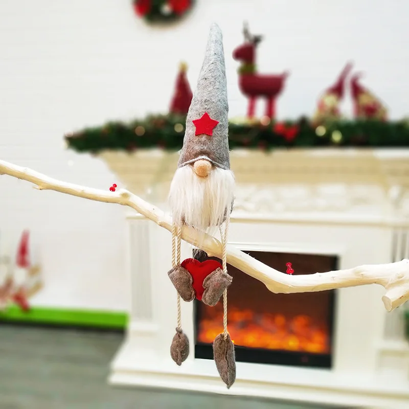 Скандинавские плюшевые карликовые украшения Рождественский подарок Санта Клаус