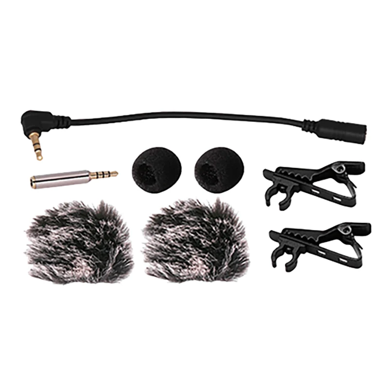 

AriMic 6M Lavalier Microphone Mini Portable Two People At the Same Time Live Mobile Phone 3.5mm Lavalier Microphone