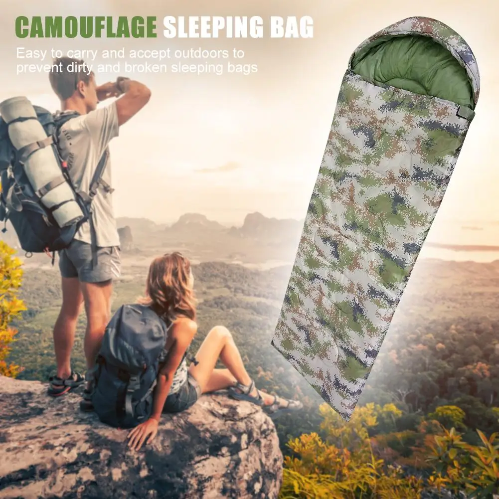 

Hot Sale Sleeping Bags Wear-resistant Portable Printing Zipper Sleeping Bags Outdoor Camping Envelope Sleeping Bags