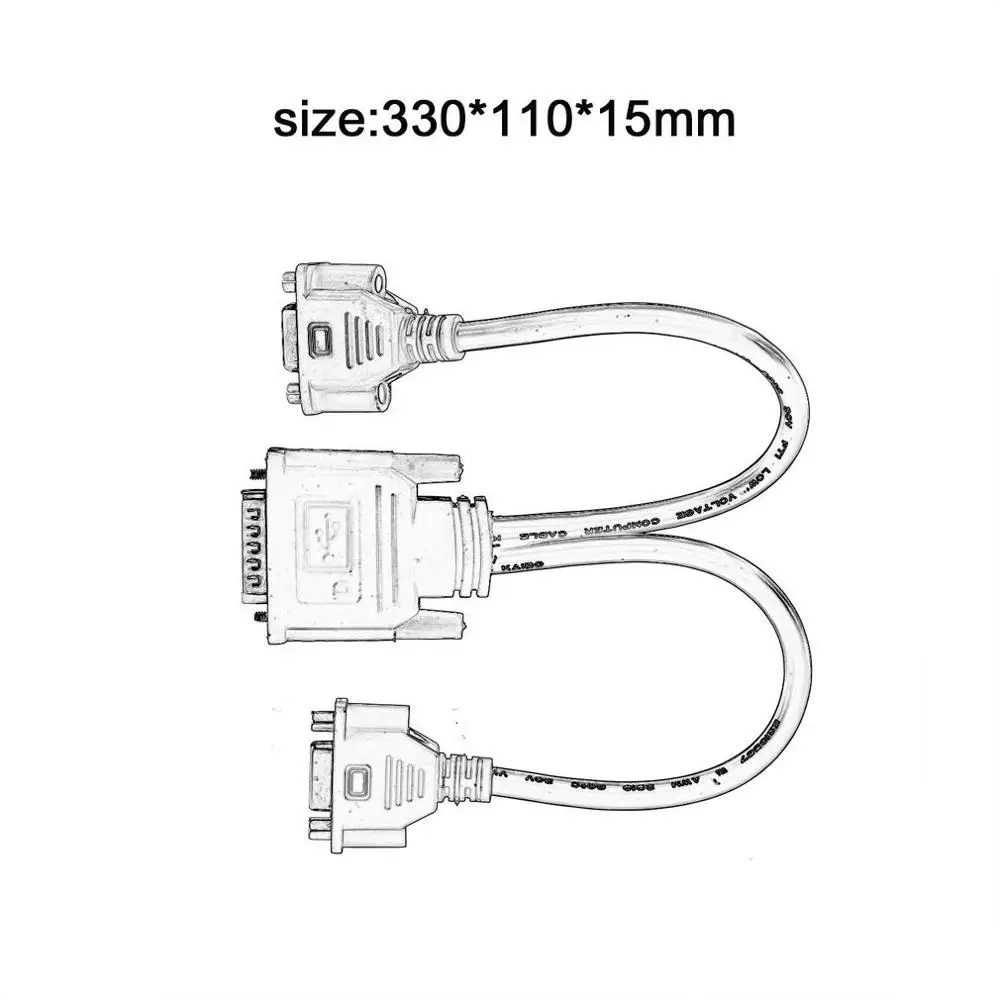 

DMS 59 to VGA Monitor Splitter Cable DMS59 Cable 8in DMS-59 to 1 X DVI&1 Dada Transfer Cable Stock a VGA Y Cable