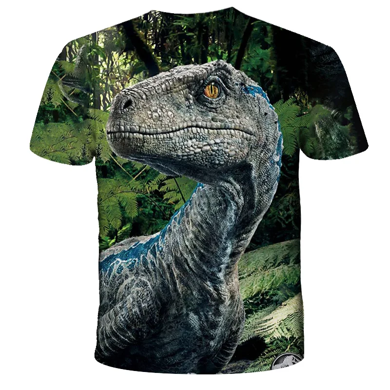 

New Dinosaur tee shirt Printed internet T shirt Boy/Girl dino Tshirt funny Harajuku Tops Jurassic offline park Kids t-shirt