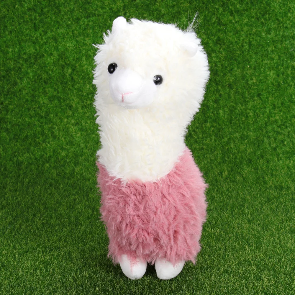 

28x10cm Lovely Plush Alpaca Shape Toys Stuffed Chic Sheep Doll Toys Green