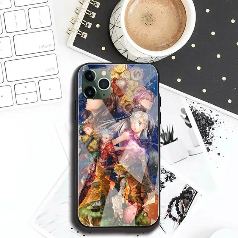 Семь Смертных Грехов Meliodas Чехол для телефона с закаленным стеклом для iPhone 13 12 Mini 11 Pro XR XS MAX 8 X 7 Plus SE 2020.