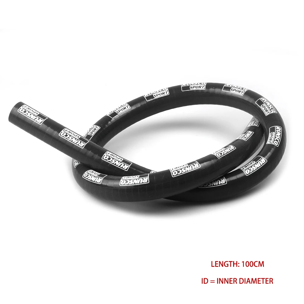 

Силиконовый шланг с внутренним диаметром 12 мм/14 мм/16 мм/19 мм, черный интеркулер охлаждающей жидкости, турботрубка, воздухозаборник, труба водяного шланга, 4-слойный