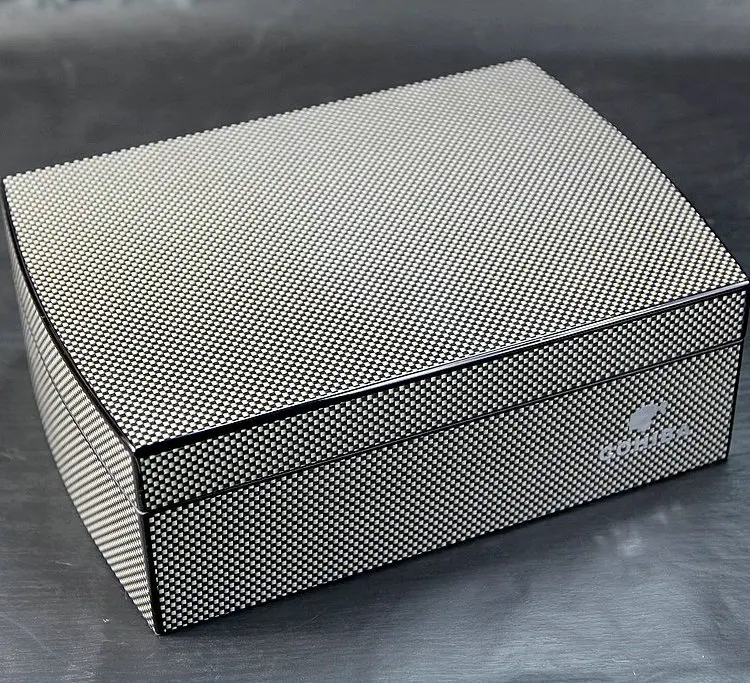 Футляр для сигар COHIBA дорожный кедровый футляр с влажным и гигрометром из