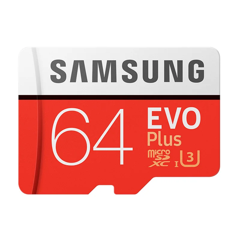SAMSUNG карта памяти Micro SD Card 64 Гб 128 ГБ 256 Гб карта памяти EVO+ 100 МБ/с. C10 TF карта флэш-накопитель для смартфона - Емкость: 64GB