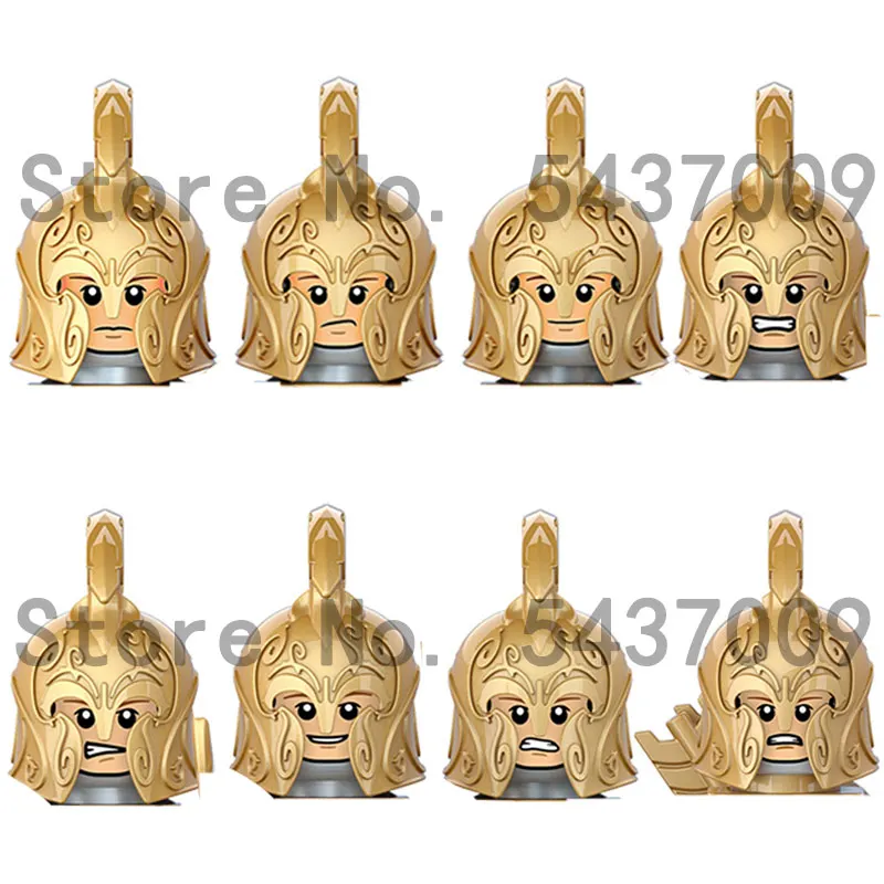 Средневековая Римская армия Северный эльф воин портрет MOC строительные блоки