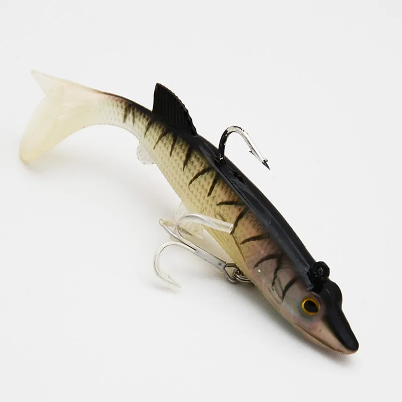 2 шт./лот свинцовая головка крючок Рыба 18 г 95 мм Классическая гибкая Мягкая